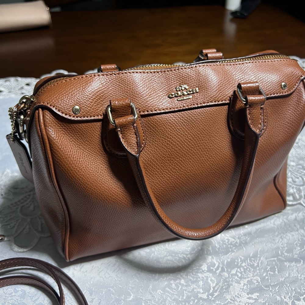 Mini Coach Leather Satchel